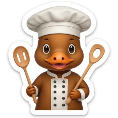 platypus cook sticker