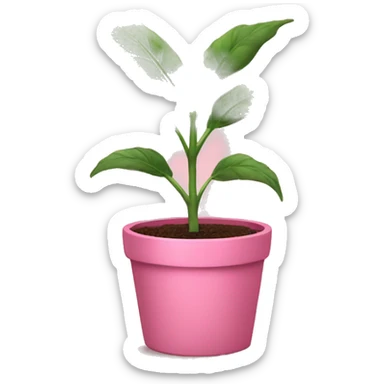 plant in a pink pot  sticker