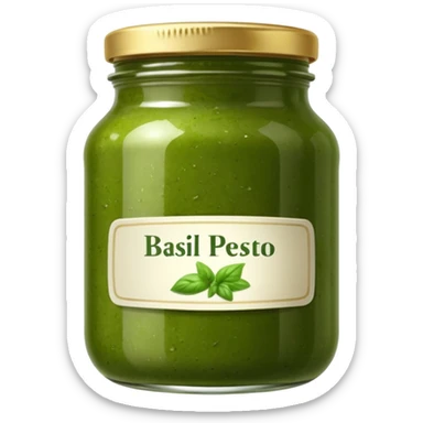 green sauce in jar sticker