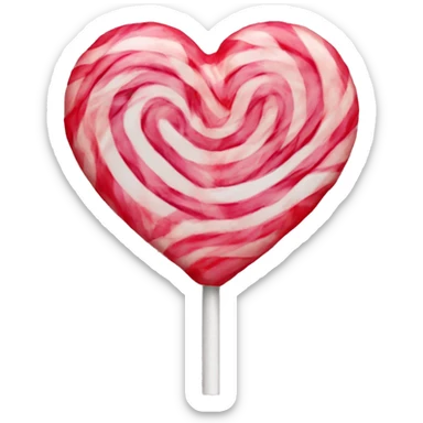 Lollipop heart sticker