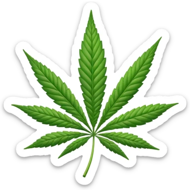 Hoja de la marihuana emoji sticker