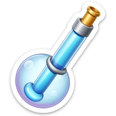 Bubble pipe made of quartz sticker