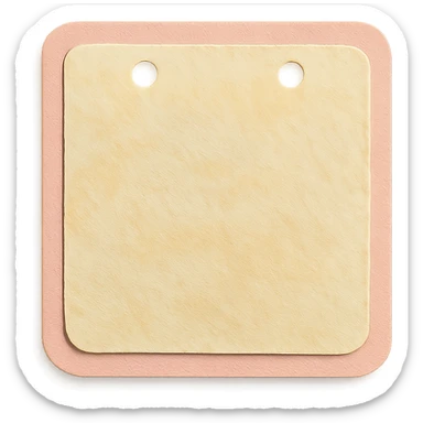 soft pastel cozy memo paper sheet with soft watercolor texture, with a pink border sticker