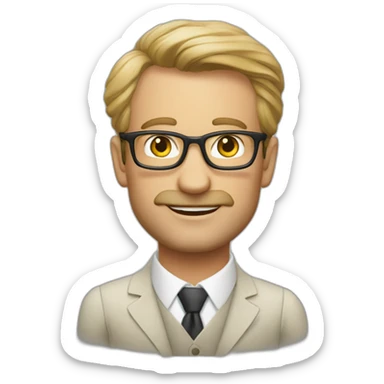 meester frank visser  sticker