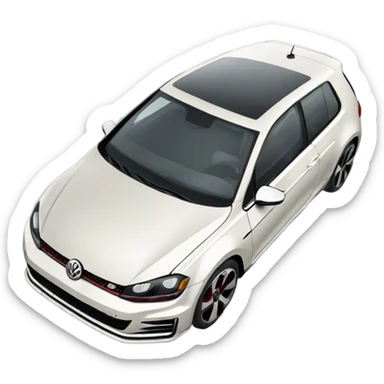 Carro volkswagen golf gti  sticker