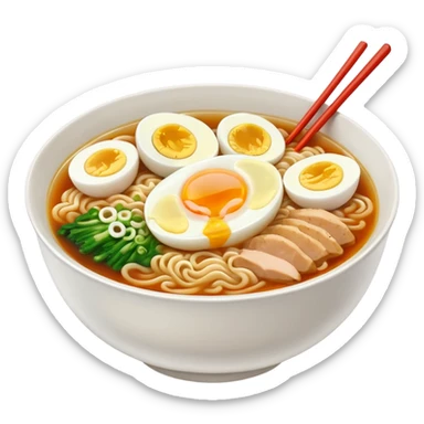 a bowl of ramen sticker