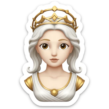 marble greek statue of greek goddess  sticker