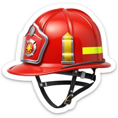 firefighter's hat sticker