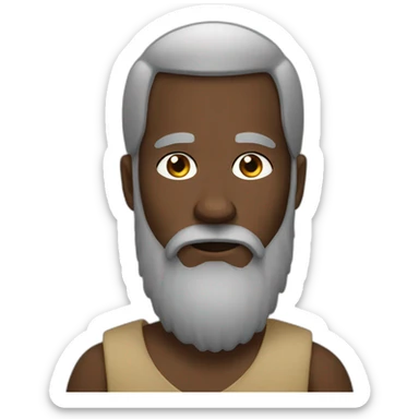 Moor with long beard sticker