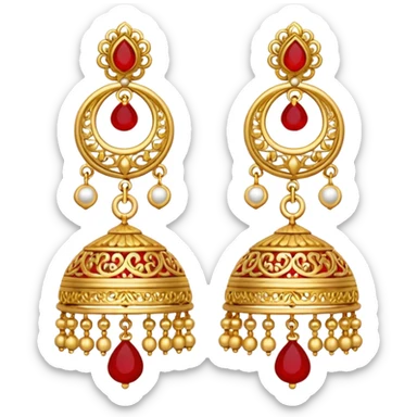 Jhumka emoji sticker