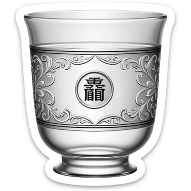 1 Chinese Baijiu cup sticker