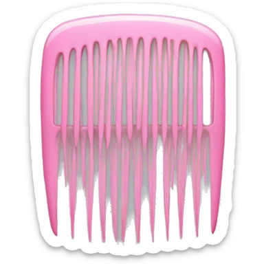 pastel pink comb sticker
