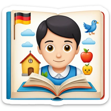 German book 6th grade sticker