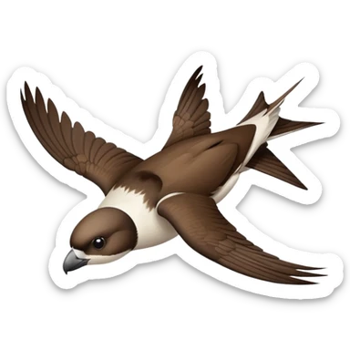 house martin flying sticker