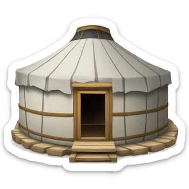 mongolian yurt sticker