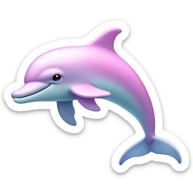 Pastel-pink-colors-dolphin sticker