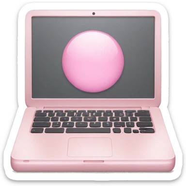 Light pink laptop sticker