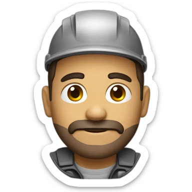 Trabajador cansado sticker