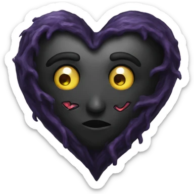 gothic heart sticker