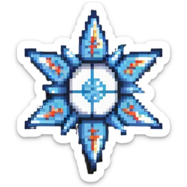 shuriken ninja star weapon item for game sticker