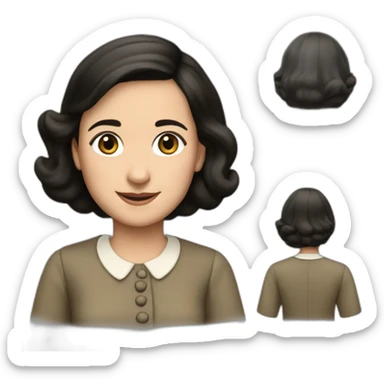 Anne frank sticker