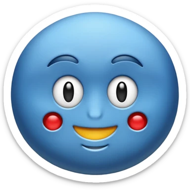 Голубой бантик sticker