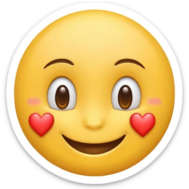 Smiling With Hearts emoji sticker