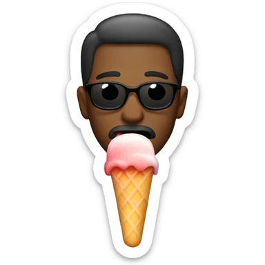 Man sucking a popsicle  sticker