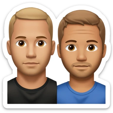 Fast & Furious dominic toretto and paul walker sticker