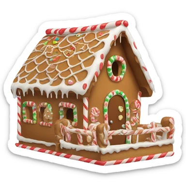 gingerbread house sticker