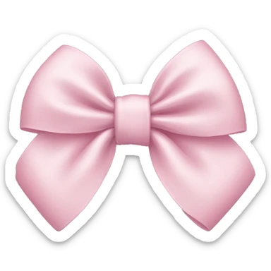 Light pink bow sticker
