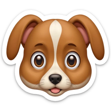 Amazed dog sticker