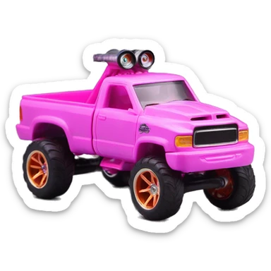 Hot wheels monster kei  truck Barbie 1:24 scale  sticker