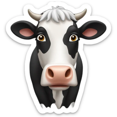 vache qui dors sticker