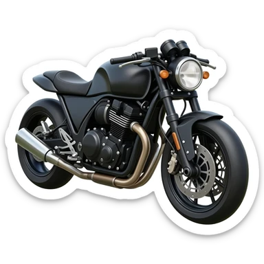 black motor bike sticker