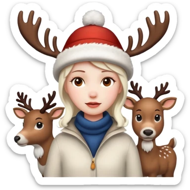 🤍☃️🦌 sticker