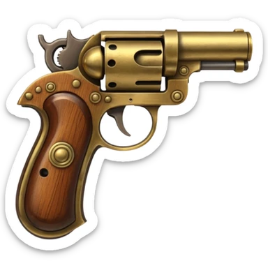 pirate pistol sticker