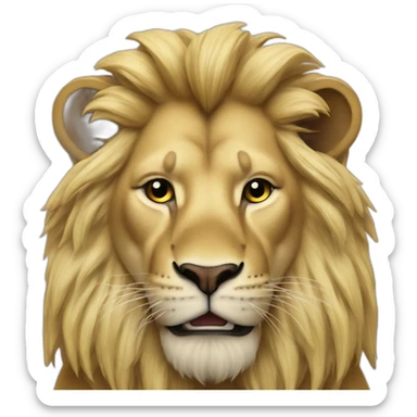 erling braut haaland as a lion sticker