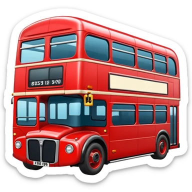 London red buss sticker