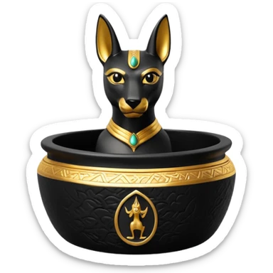 Anubis bonsai pot  sticker