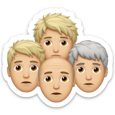 3 sleepless guys sticker