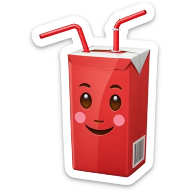 juice box RED sticker