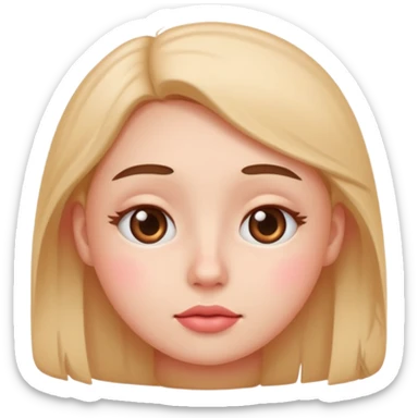 Cute eye roll sticker