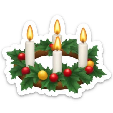 Advent Wreath sticker