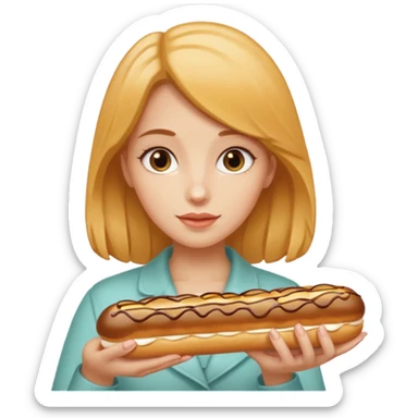 Butterscotch éclair girl sticker