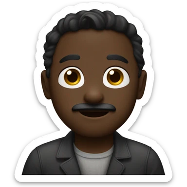 Make a small child hug a man that is a guy in his 30s with a dark skin  and a brown hair and mustache connecting  sticker