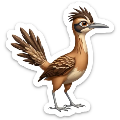 Running roadrunner sticker