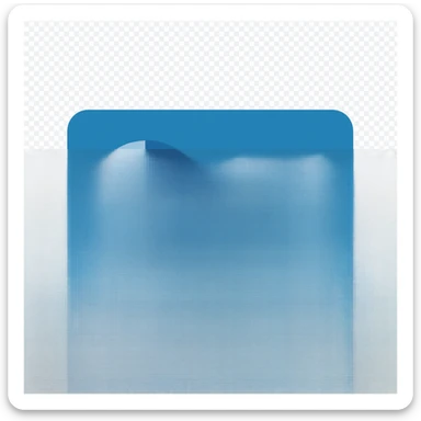 Create a very simple flat color clip art style Control Panel icon using three blue shades from the provided palette. The icon should be minimal with a transparent background, no text, and retain the recognizable pie chart and lines. Simplify shapes and colors to match the style of the other reference icons. sticker