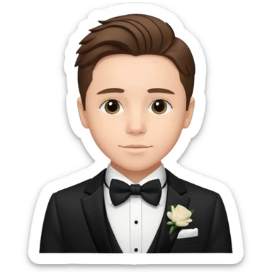 brooklyn beckham at wedding sticker