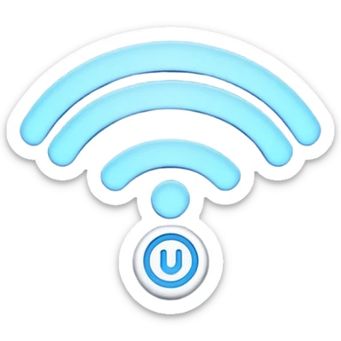 The WiFi symbol sticker